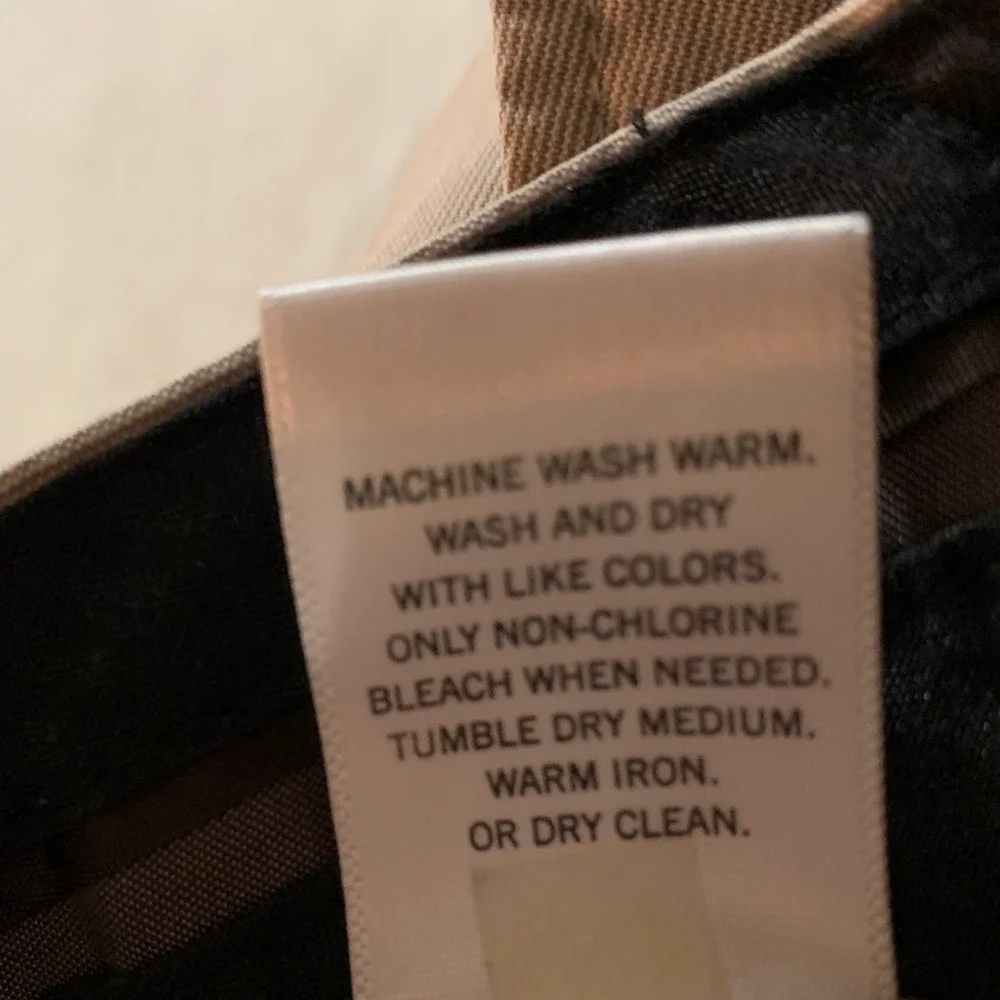 Banana‎ Republic Straight Leg Trousers Khaki Mens Size 36x30 Minimalist Career